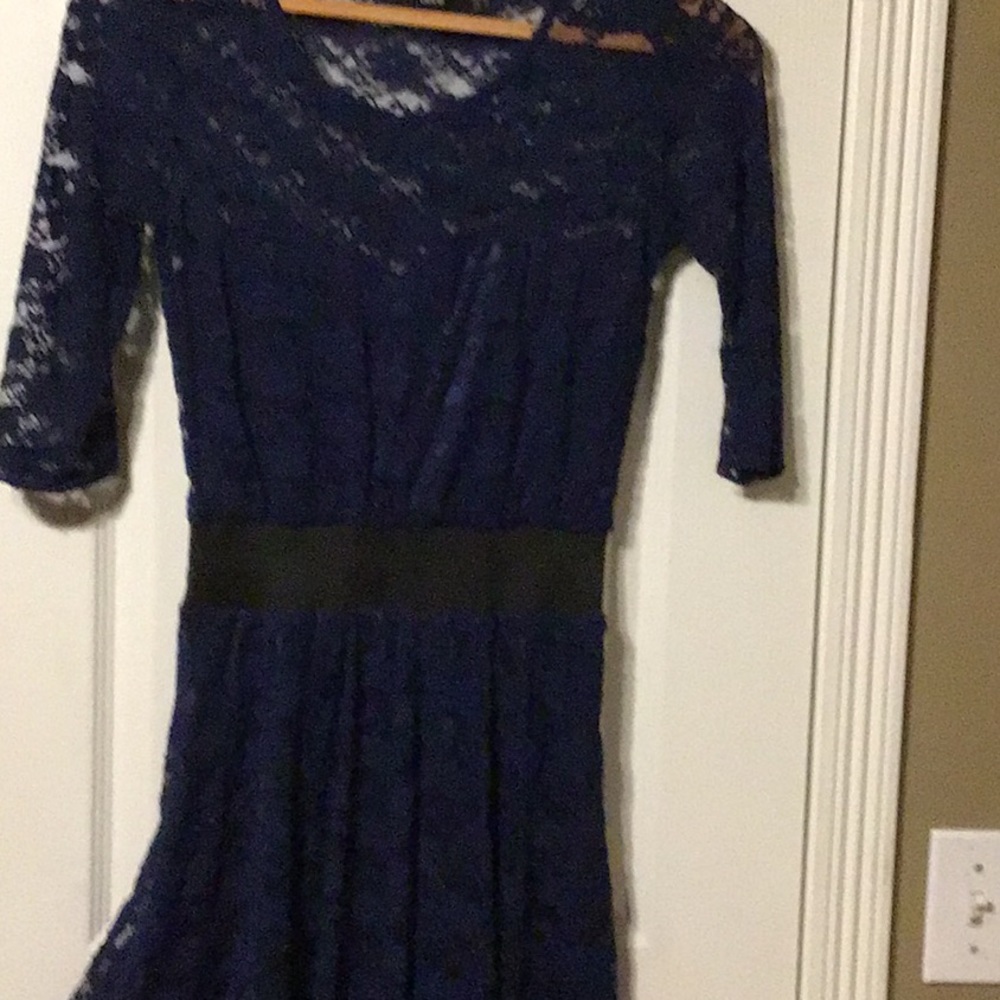 Navy blue lace dress